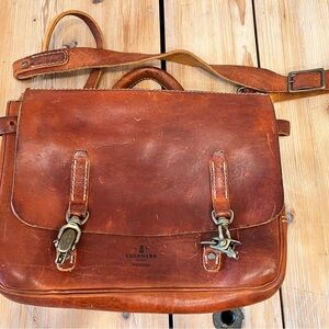 Coronado Leather Briefcase - Brown